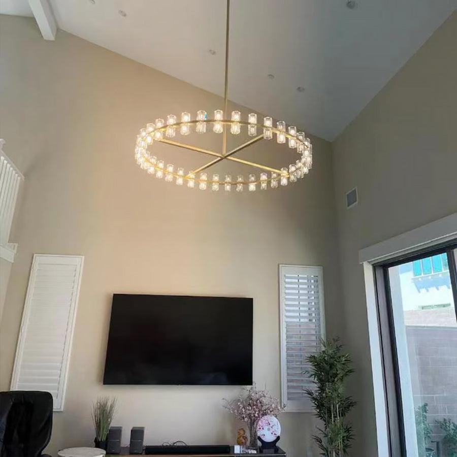 Arcachen Crystal Round Chandelier 60"