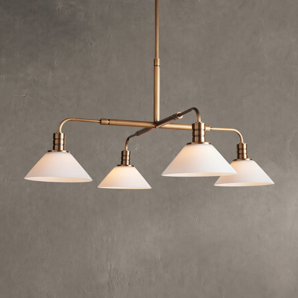 Torvane Glass Round Chandelier 30'' 52''