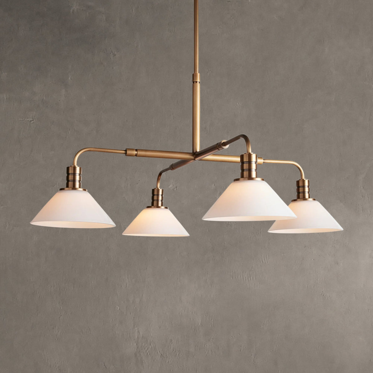 Torvane Glass Round Chandelier 30'' 52''