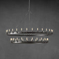 Camina Vintage Filament 2-Tier Round Chandelier 63''