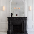 Maxine Modern Square Alabaster Living Room Chandelier