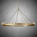 Camina Vintage Candelabra Round Chandelier 73"