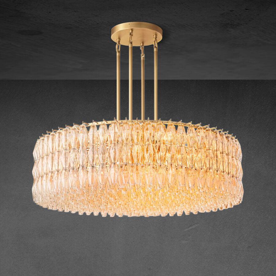 Chiaravalle Clear Glass Round Chandelier 37"47''62''