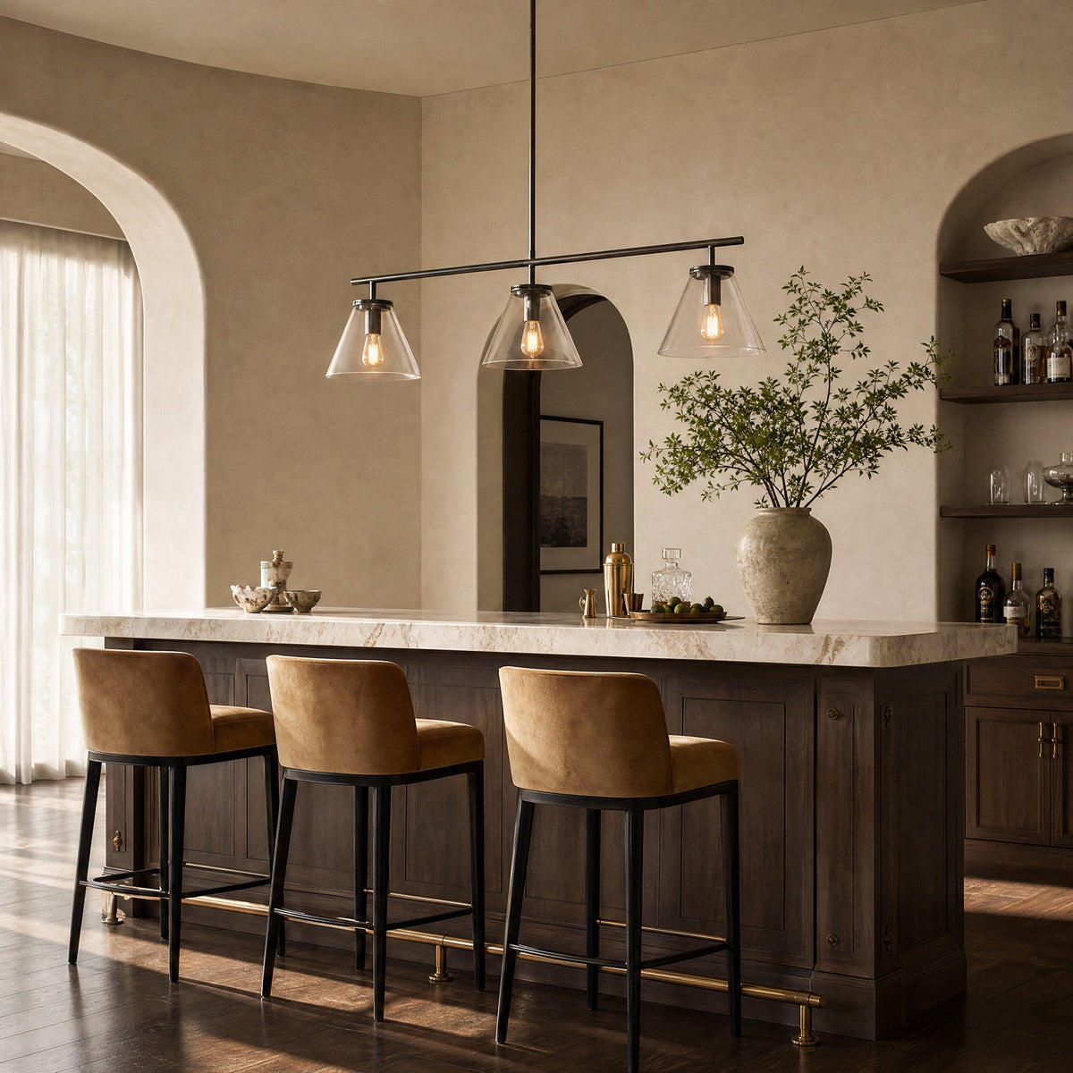 Westvane Linear Cone Chandelier