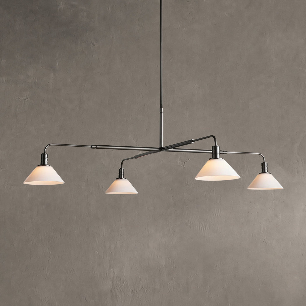 Torvane Glass Round Chandelier 30'' 52''