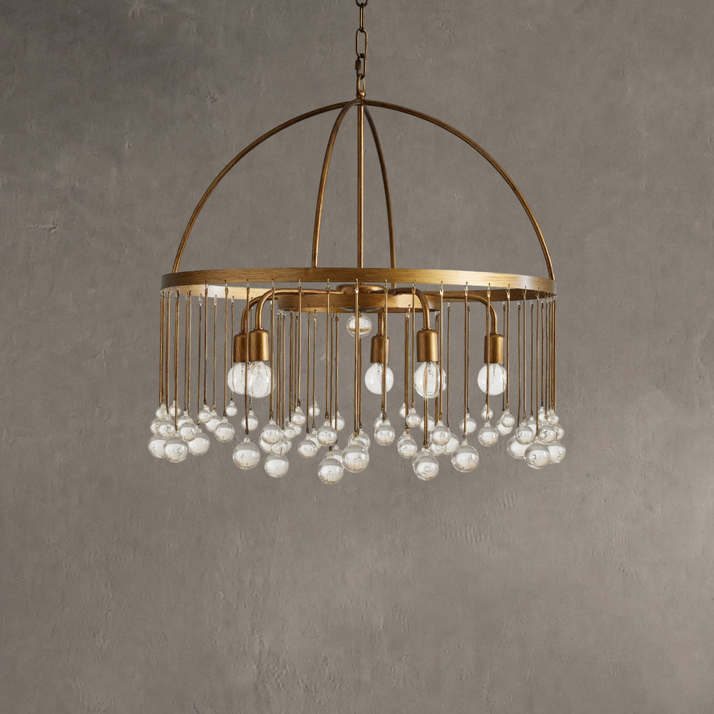 Aurelle Crystal Ball Round Chandelier 5 Light / 8 Light