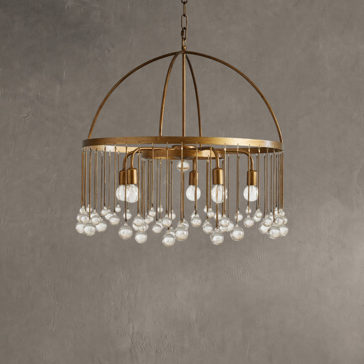 Aurelle Crystal Ball Round Chandelier 5 Light / 8 Light