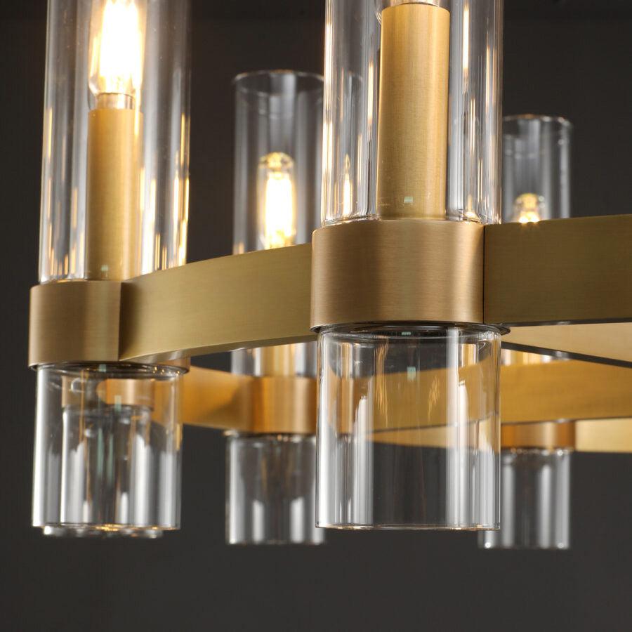 Lavelle Glass Round Chandelier 48"