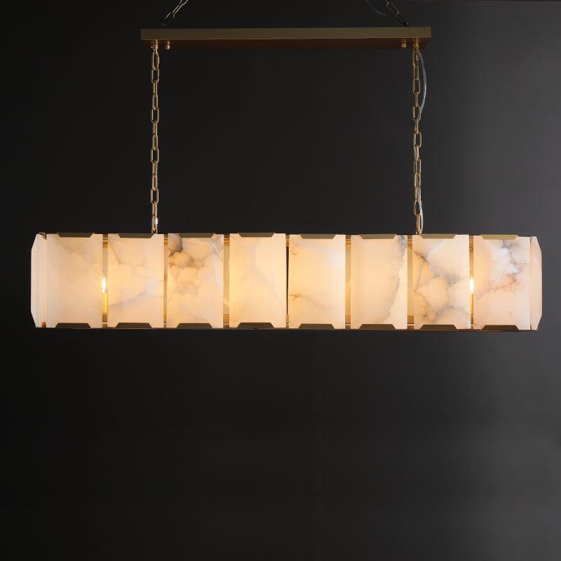 Harlew Calcite Rectangular Chandelier 42"54''62''74''