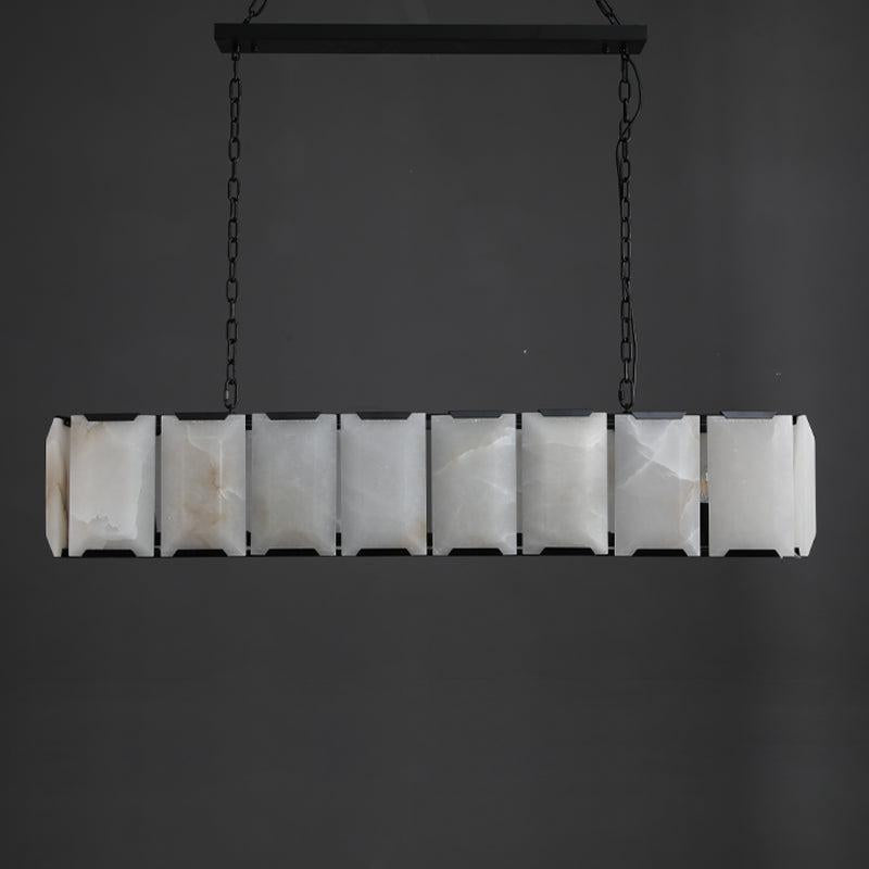 Harlew Calcite Rectangular Chandelier 42"54''62''74''