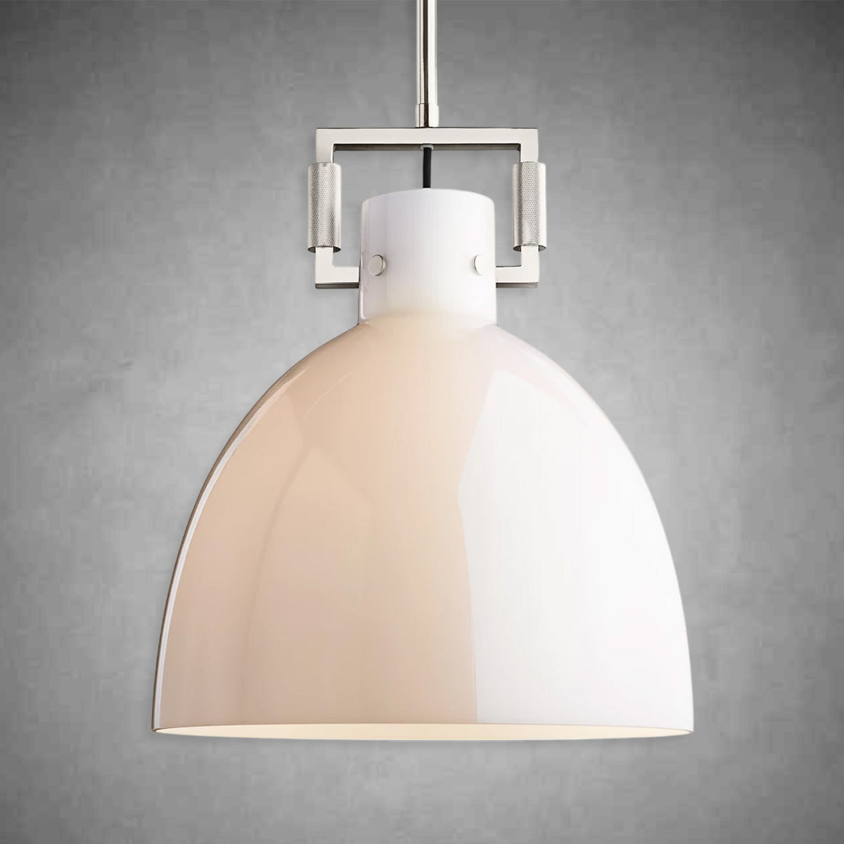 Machine Milk Glass Cloche Pendant 10''14''18''
