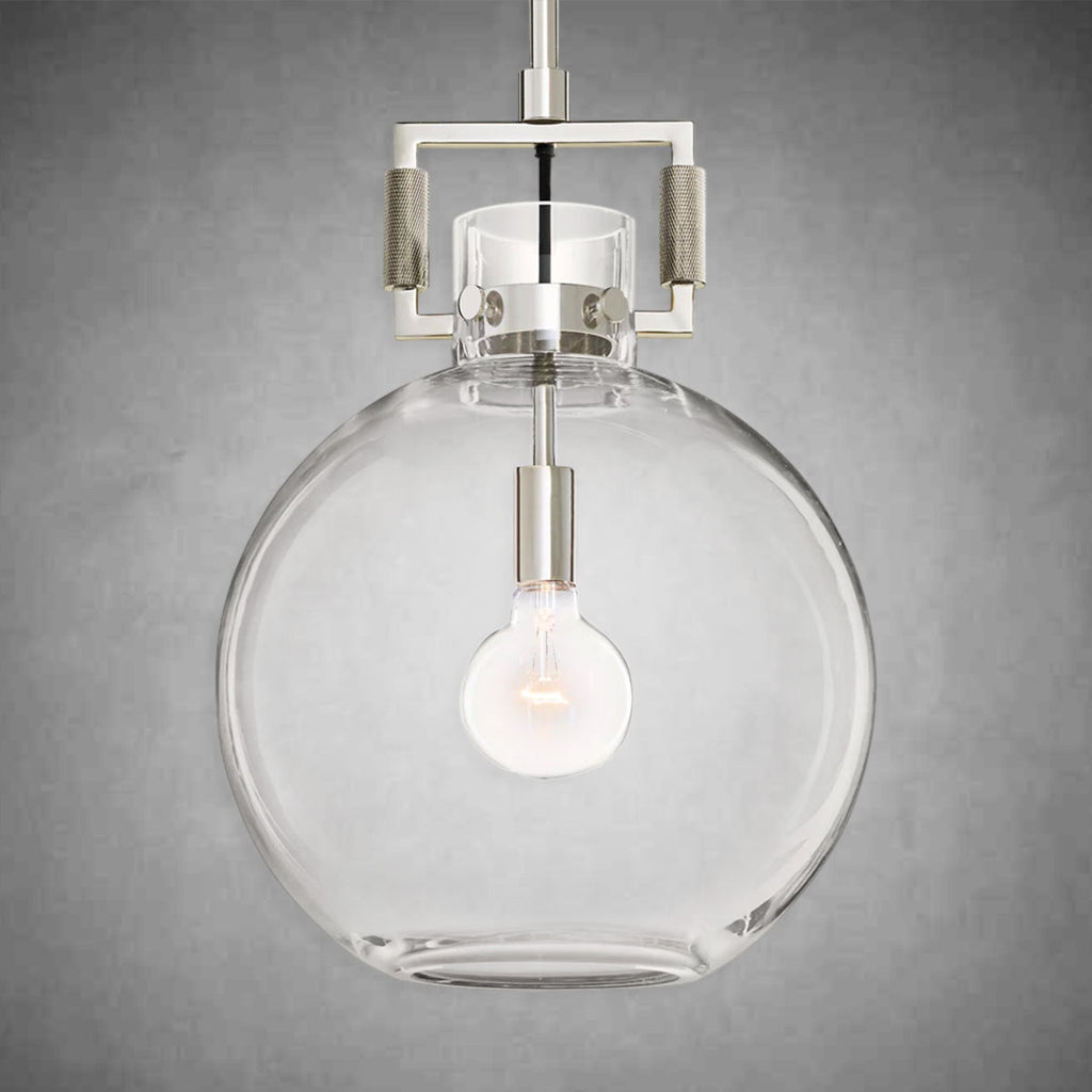 Machine Glass Globe Pendant