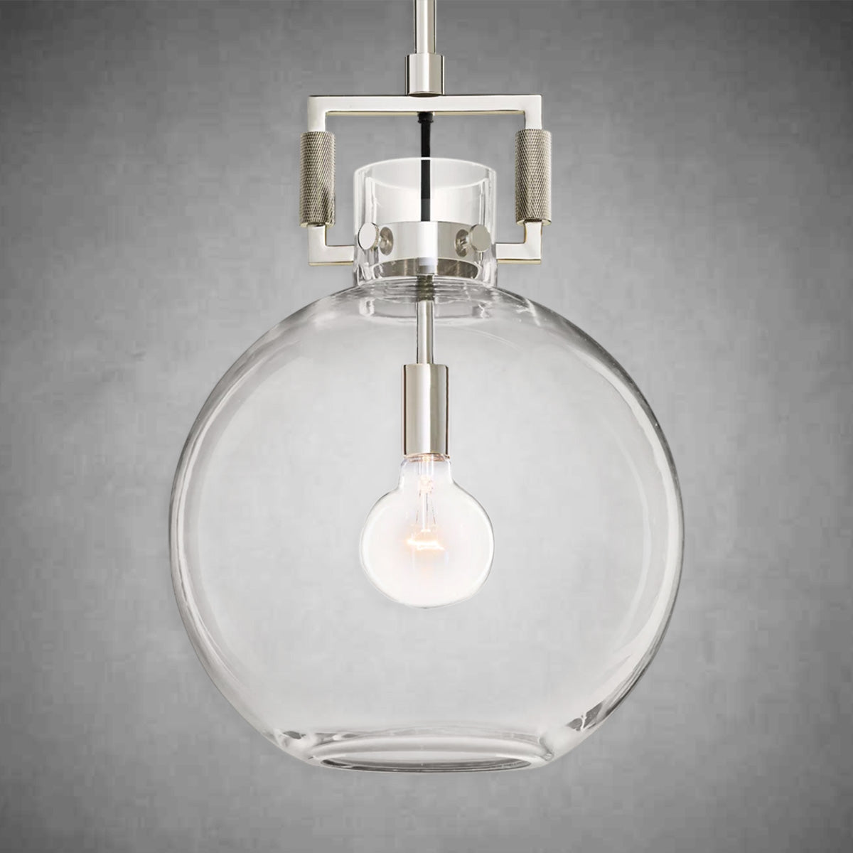 Machine Glass Globe Pendant