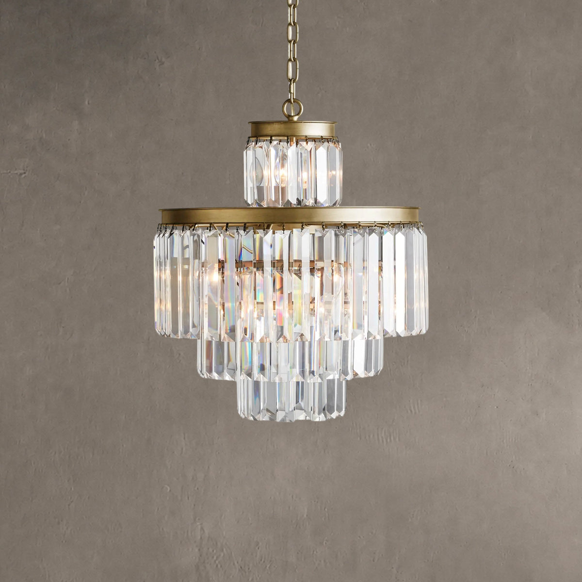 Lyndore 11-Light Art Deco Chandelier with K9 Glass Crystals