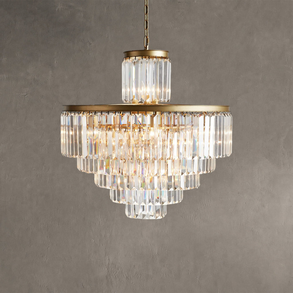 Elegant Lyndore 22-Light Crystal Chandelier with Bronze Finish