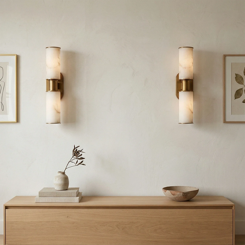 Kelvridge 2-Light Wall Sconce in Alabaster