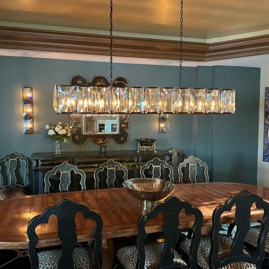 Harlew Crystal Rectangular Chandelier42''54''62''74"