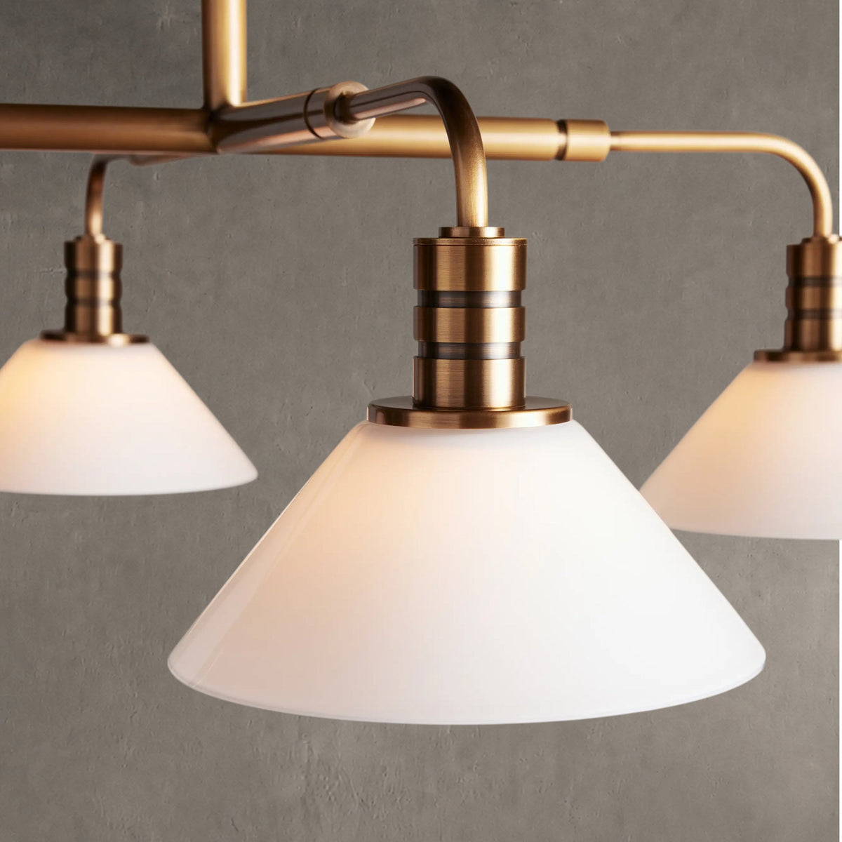 Torvane Glass Round Chandelier 30'' 52''