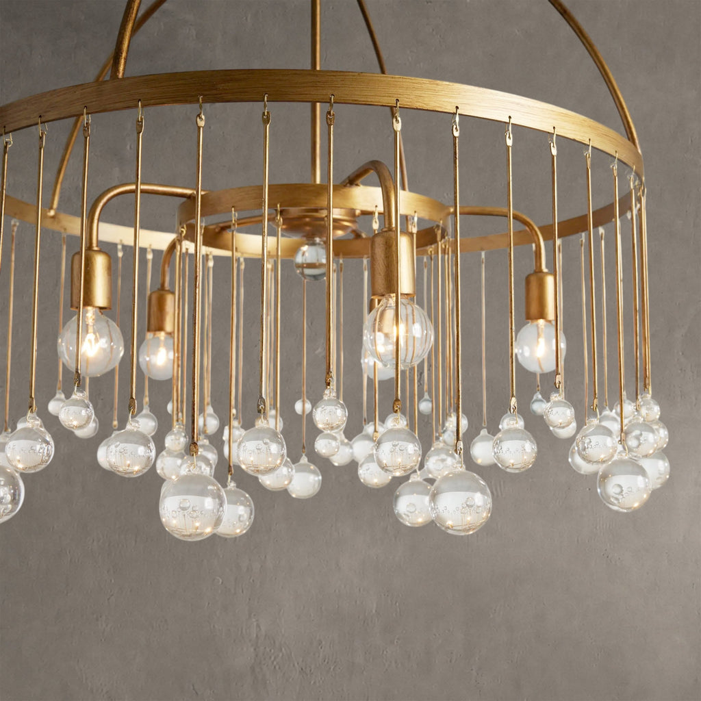 Aurelle Crystal Ball Round Chandelier 5 Light / 8 Light