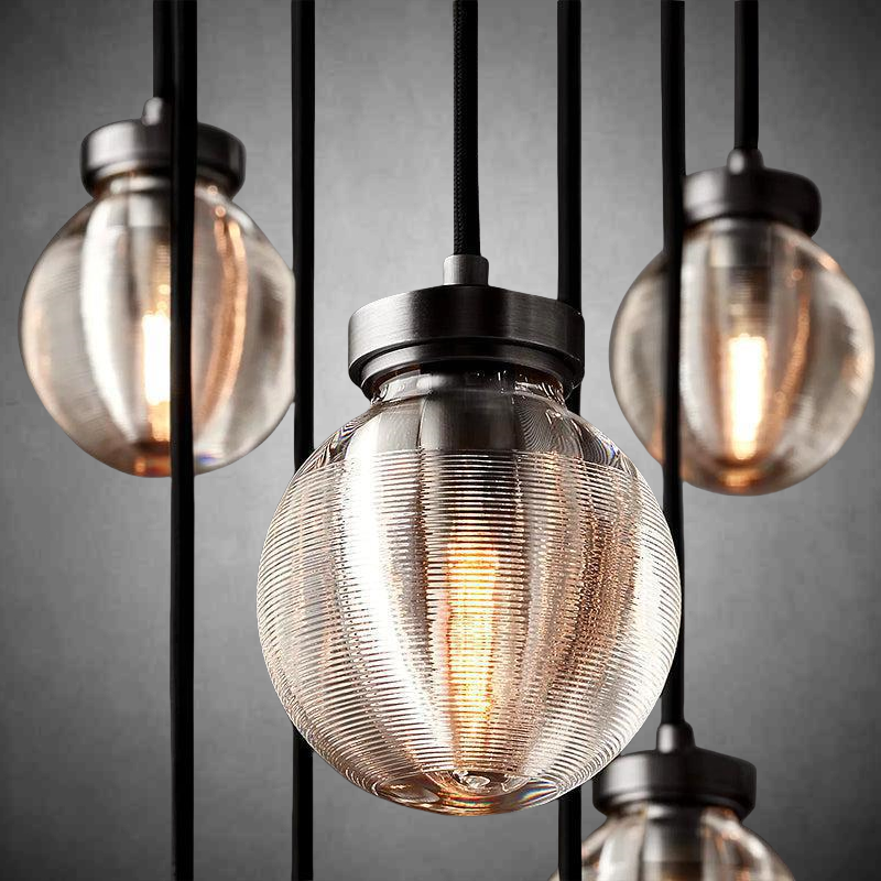 Pearls Round Chandelier 38"