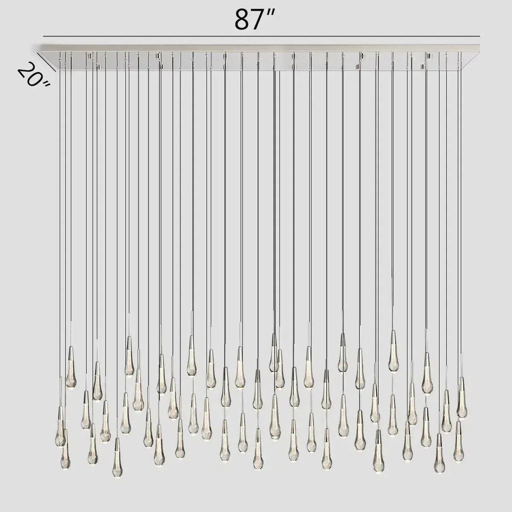 Soltaire Linear Chandelier 37"50"70"87"120"