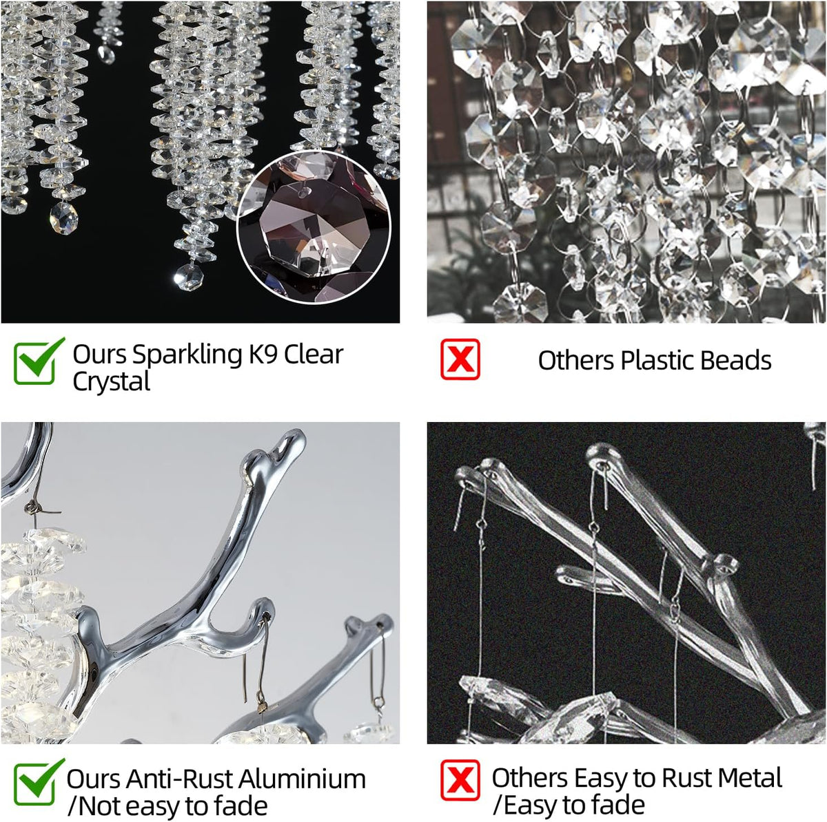 Snow Tree Crystal Silver Wall Sconce 17"H - CUSTOMIZATION