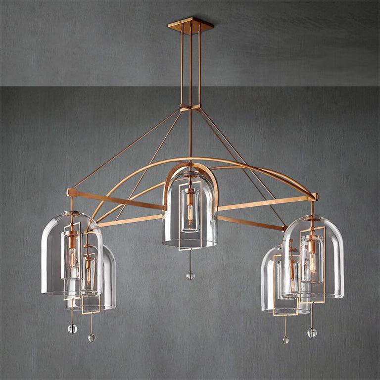 Fulcram Round Chandelier 85" -5 Lights