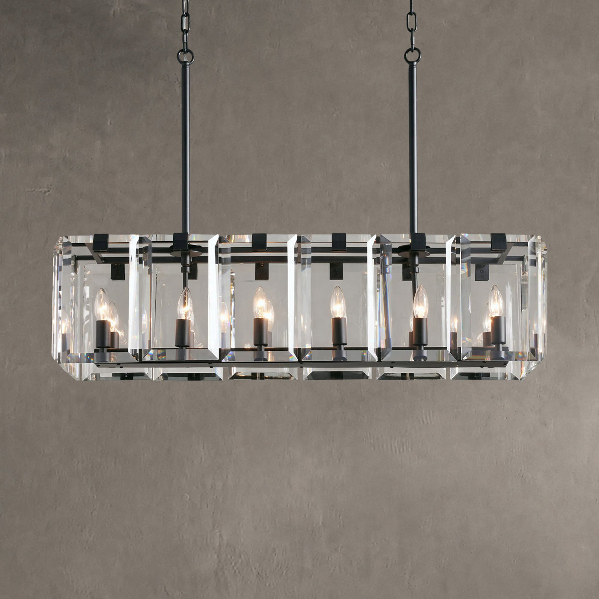 Amarelle Rectangular Chandelier 12/16 Light