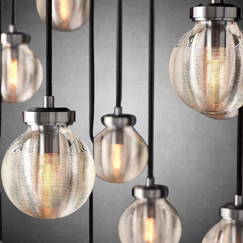 Pearls Round Chandelier 38"