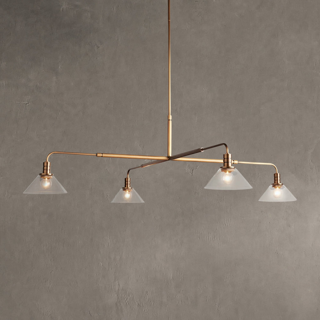 Torvane Glass Round Chandelier 30'' 52''