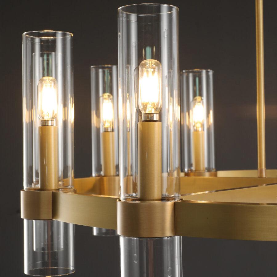 Lavelle Glass Round Chandelier 48"