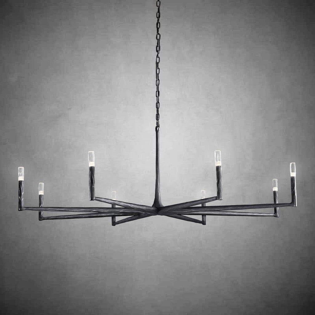 Thaddeas Forged Round Chandelier 36" 48” 60” 72”