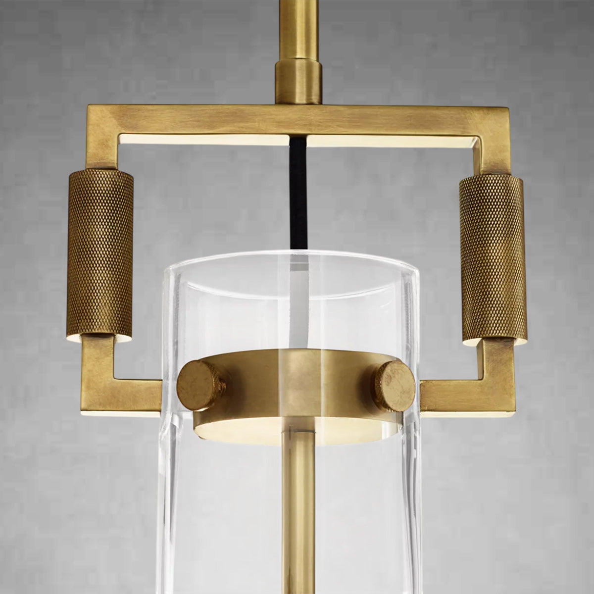Machine Glass Cylinder Pendant 12''22''