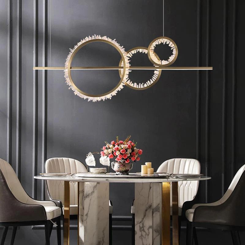 Rock Crystal Gear Chandelier - Calmoxve