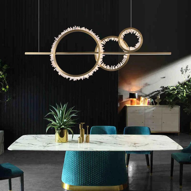 Rock Crystal Gear Chandelier - Calmoxve