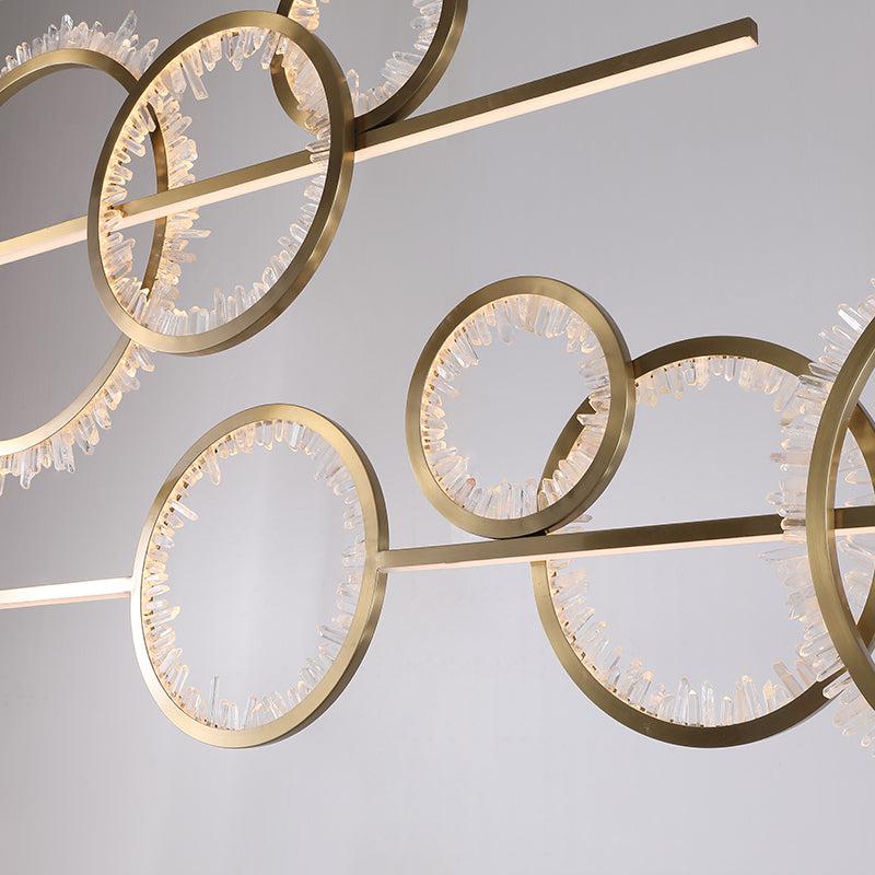 Rock Crystal Gear Chandelier - Calmoxve