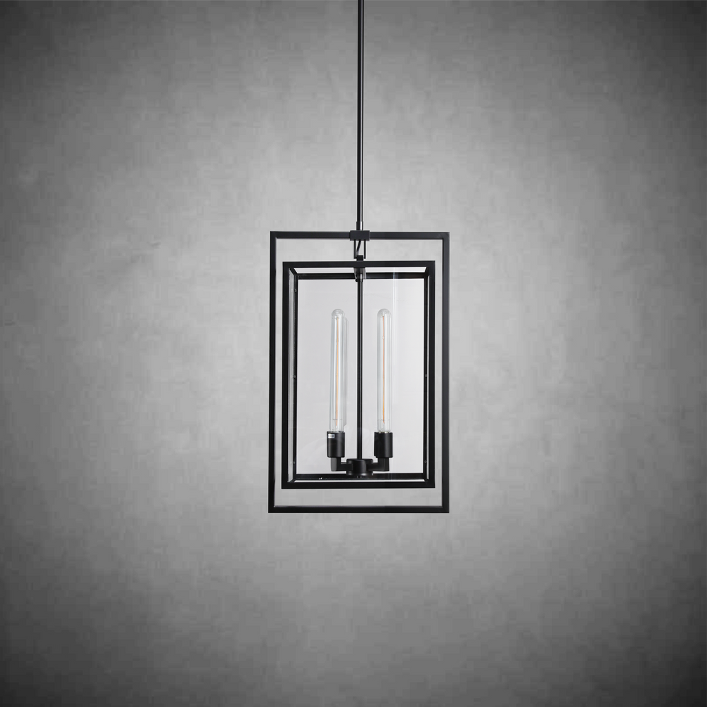 Baker Glass Lantern Modern Pendant 26''34''
