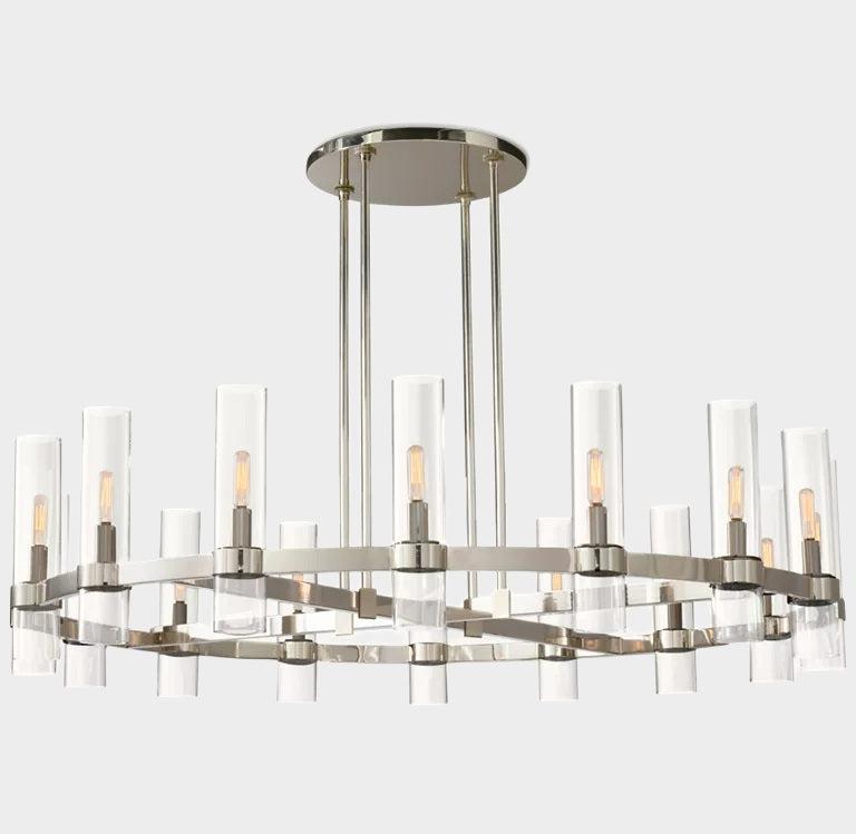 Lavelle Glass Round Chandelier 48"