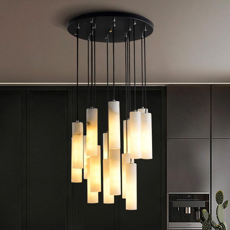 Alabaster Anne Modern Art Chandeliers