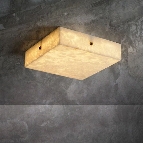 Alabaster Square Flushmount  15.8"L 19.7"L
