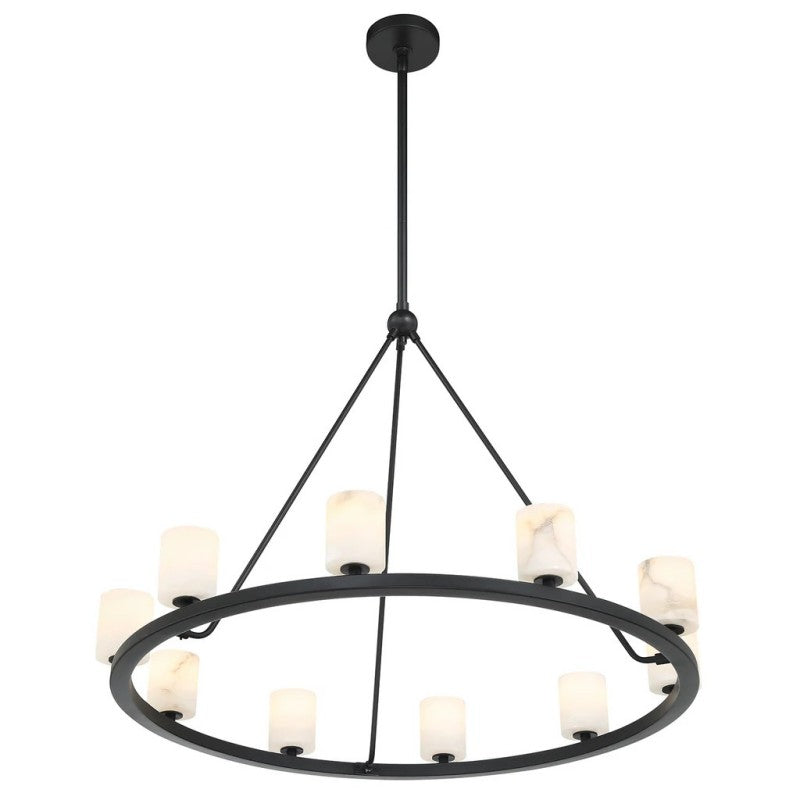 Agron 12 Light Alabaster Chandelier