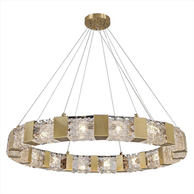 Audrey Modern Round Crystal Chandelier