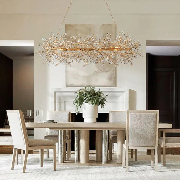 Roselle Oval Chandelier 62''74''
