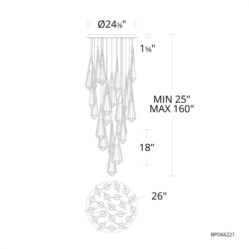 Devotion Round Chandelier 18 Light
