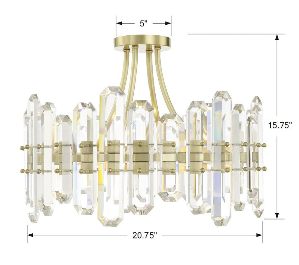 Balton 4 Light Semi Flush Mount