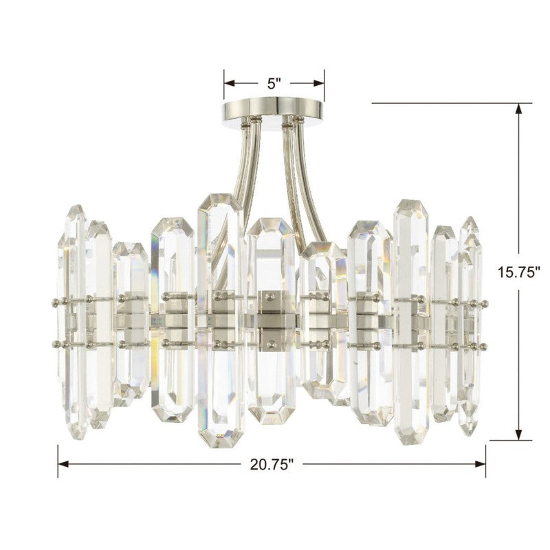 Balton 4 Light Semi Flush Mount