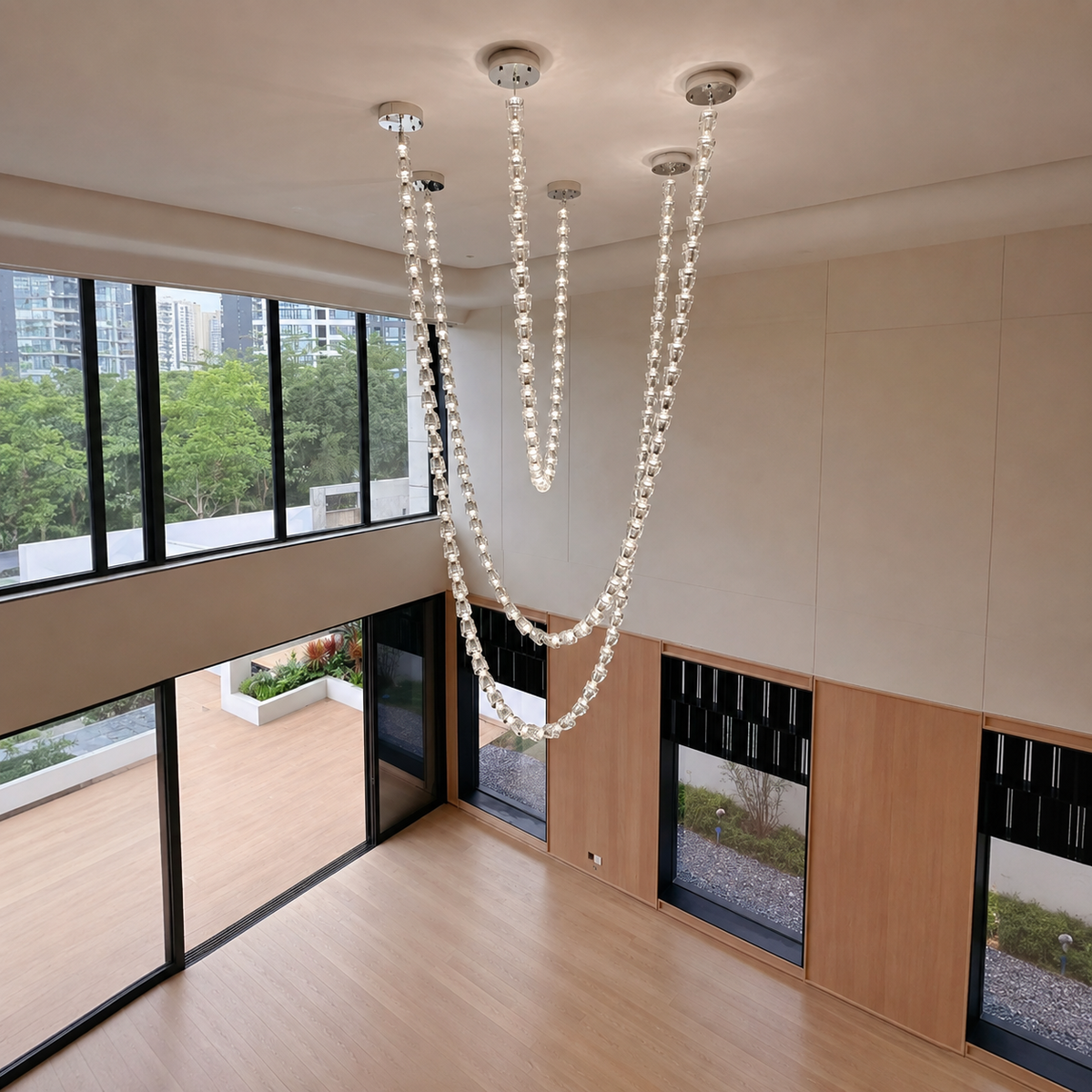 Chandelier Versailles Veil Cascading Crystal