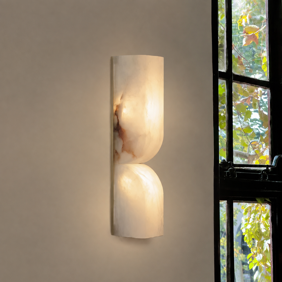 Avenor  Living Room Wall Sconce Spanish Alabaster Minimalist