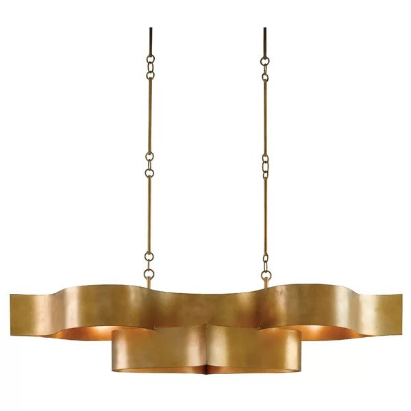 Classic Lotus 1 Tier 6 Light Chandelier
