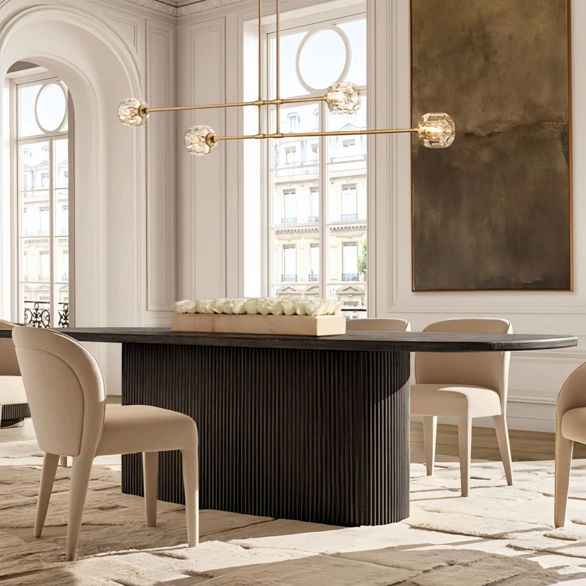Demaket Mobile Linear Chandelier 54" 72"
